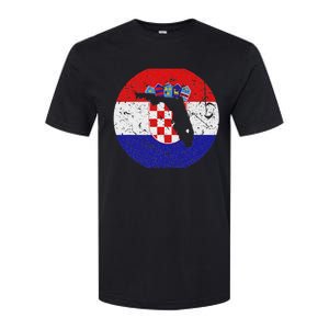 Proud Floridian Croatian From Florida Croatia Home Pride Softstyle CVC T-Shirt