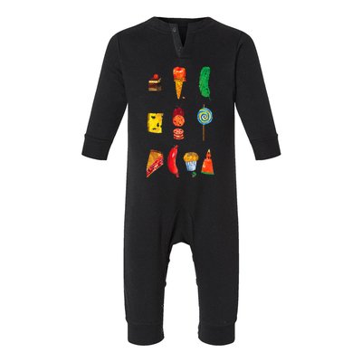 Party Food Caterpillar Infant Fleece One Piece