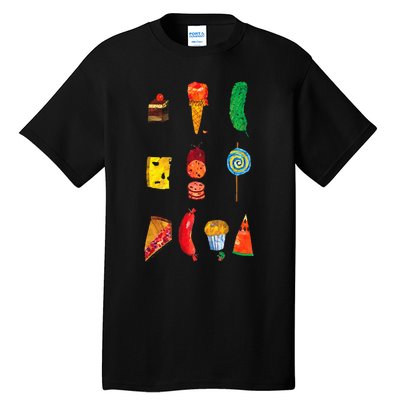 Party Food Caterpillar Tall T-Shirt