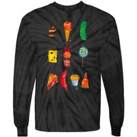 Party Food Caterpillar Tie-Dye Long Sleeve Shirt