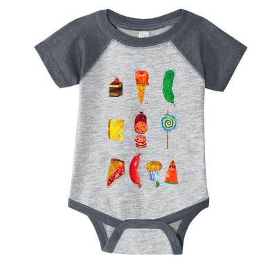 Party Food Caterpillar Infant Baby Jersey Bodysuit