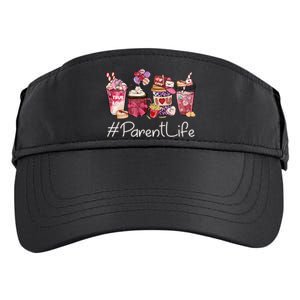 Parent Funny Coffee Hearts Happy Valentines Day Great Gift Adult Drive Performance Visor