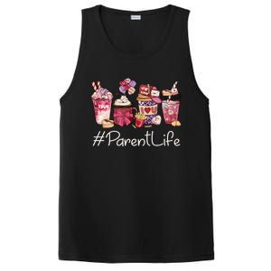 Parent Funny Coffee Hearts Happy Valentines Day Great Gift PosiCharge Competitor Tank