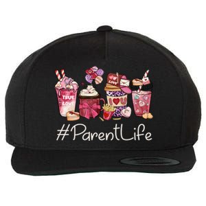 Parent Funny Coffee Hearts Happy Valentines Day Great Gift Wool Snapback Cap