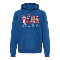 Parent Funny Coffee Hearts Happy Valentines Day Great Gift Premium Hoodie