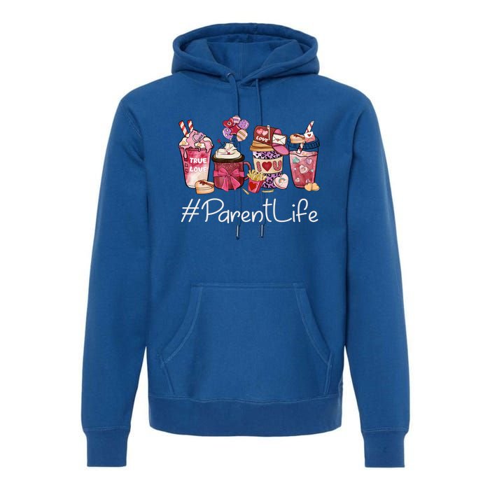 Parent Funny Coffee Hearts Happy Valentines Day Great Gift Premium Hoodie