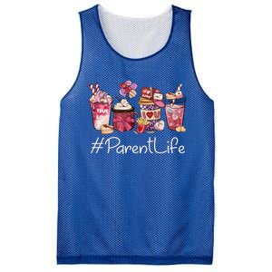 Parent Funny Coffee Hearts Happy Valentines Day Great Gift Mesh Reversible Basketball Jersey Tank