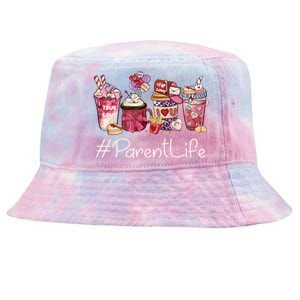 Parent Funny Coffee Hearts Happy Valentines Day Great Gift Tie-Dyed Bucket Hat