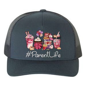 Parent Funny Coffee Hearts Happy Valentines Day Great Gift Yupoong Adult 5-Panel Trucker Hat