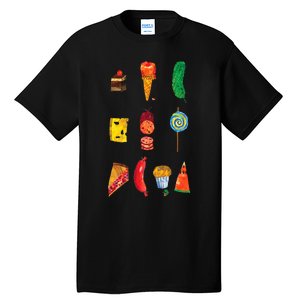 Party Food Caterpillar Tall T-Shirt