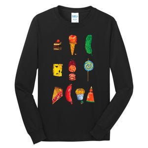 Party Food Caterpillar Tall Long Sleeve T-Shirt