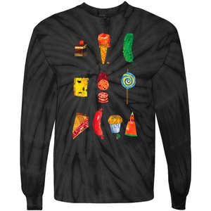 Party Food Caterpillar Tie-Dye Long Sleeve Shirt