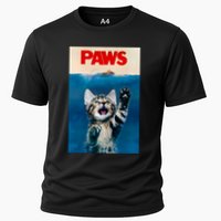 Paws Funny Cat Parody Cat Lover Gift Kitten Shark Mouse Meow Performance Shirt