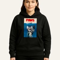 Paws Funny Cat Parody Cat Lover Gift Kitten Shark Mouse Meow Hoodie