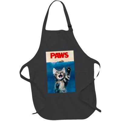Paws Funny Cat Parody Cat Lover Gift Kitten Shark Mouse Meow Apron