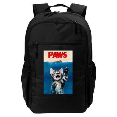 Paws Funny Cat Parody Cat Lover Gift Kitten Shark Mouse Meow Backpack