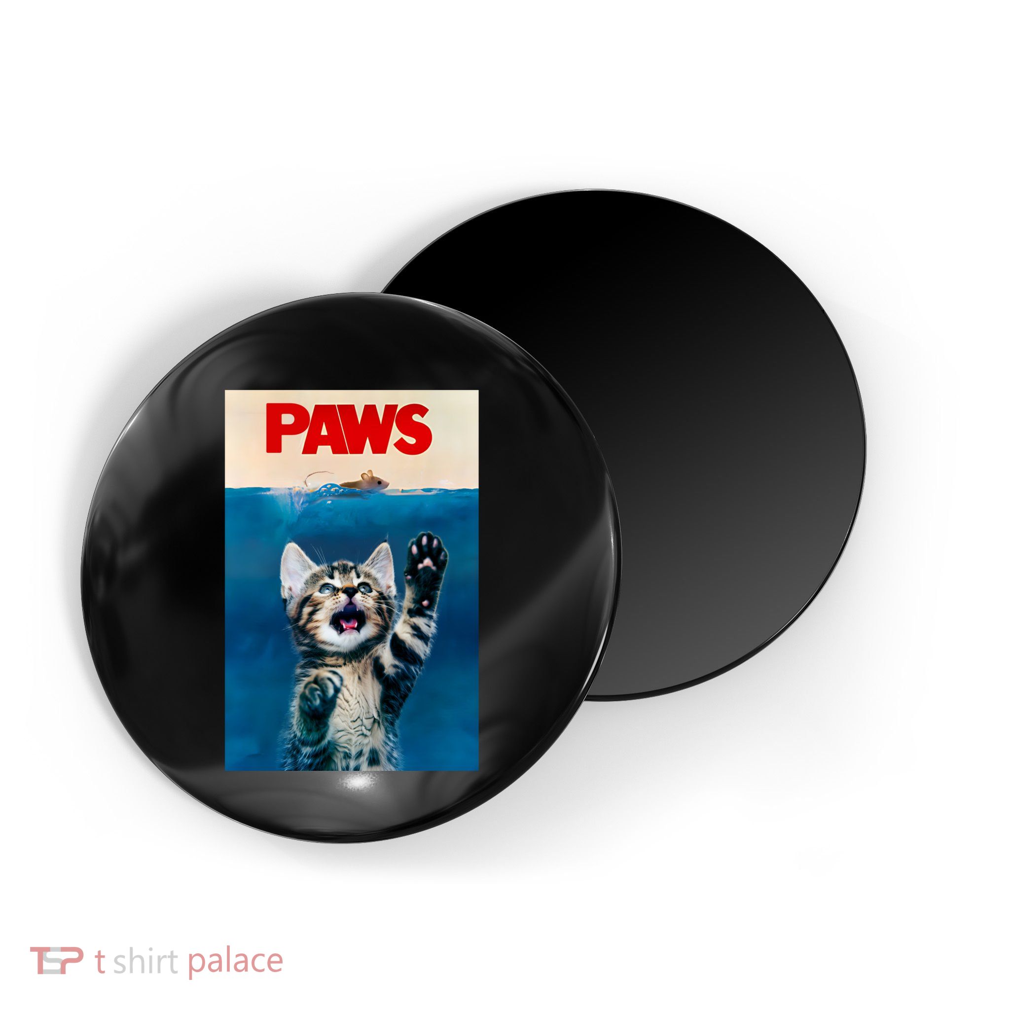 Paws Funny Cat Parody Cat Lover Gift Kitten Shark Mouse Meow Magnet