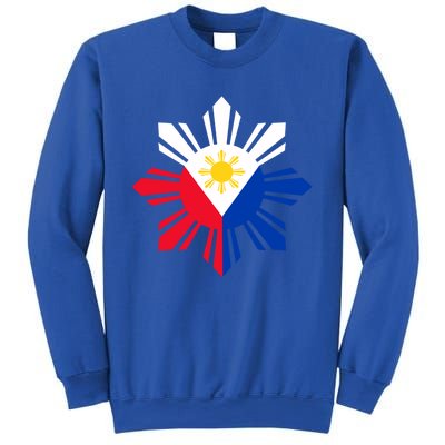 Philippine Flag Cool Gift Pinoy Flag Filipino Funny Gift Pinoy Sun Sweatshirt