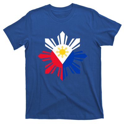 Philippine Flag Cool Gift Pinoy Flag Filipino Funny Gift Pinoy Sun T-Shirt