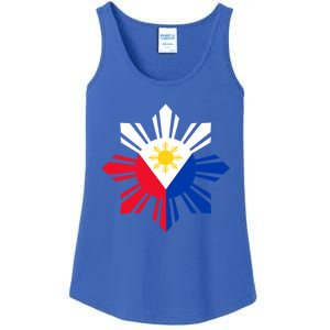 Philippine Flag Cool Gift Pinoy Flag Filipino Funny Gift Pinoy Sun Ladies Essential Tank