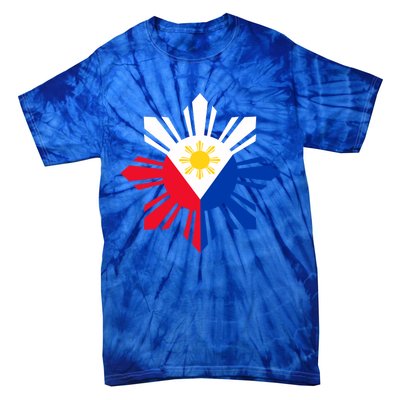 Philippine Flag Cool Gift Pinoy Flag Filipino Funny Gift Pinoy Sun Tie-Dye T-Shirt