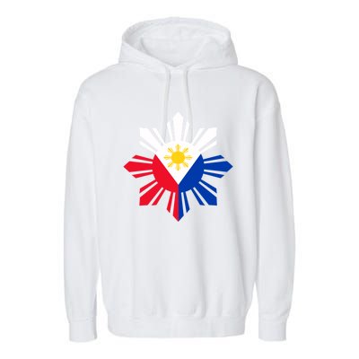 Philippine Flag Cool Gift Pinoy Flag Filipino Funny Gift Pinoy Sun Garment-Dyed Fleece Hoodie