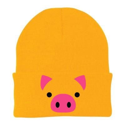 Pig Face Costume Funny Halloween Knit Cap Winter Beanie