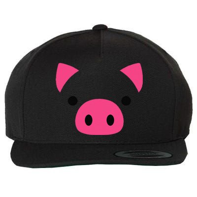 Pig Face Costume Funny Halloween Wool Snapback Cap