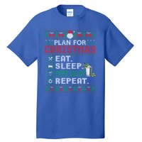 Plan For Christmas Eat Sleep Mint Julep Repeat Cocktail Gift Tall T-Shirt