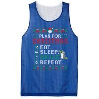 Plan For Christmas Eat Sleep Mint Julep Repeat Cocktail Gift Mesh Reversible Basketball Jersey Tank