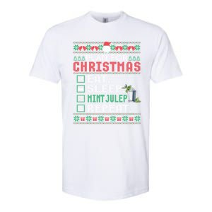 Plan For Christmas Eat Sleep Mint Julep Repeat Cocktail Gift Softstyle CVC T-Shirt