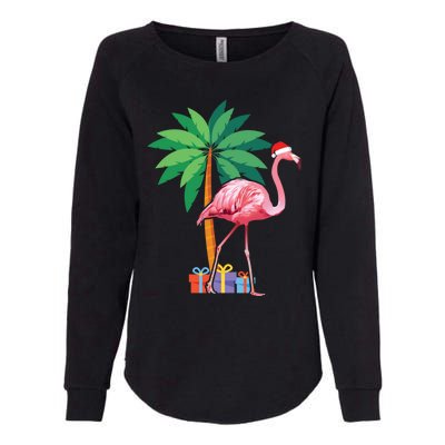 Pink Flamingo Christmas Gift Christmas Party Gift Womens California Wash Sweatshirt