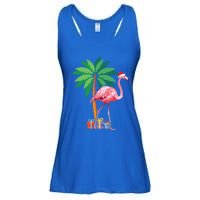 Pink Flamingo Christmas Gift Christmas Party Gift Ladies Essential Flowy Tank