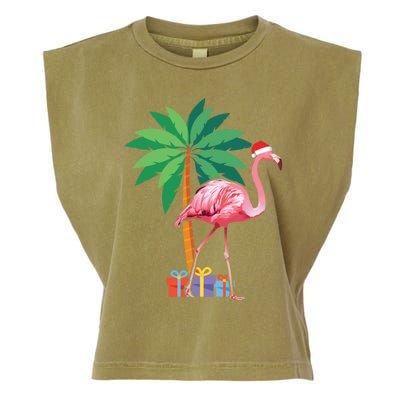 Pink Flamingo Christmas Gift Christmas Party Gift Garment-Dyed Women's Muscle Tee