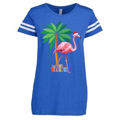 Pink Flamingo Christmas Gift Christmas Party Gift Enza Ladies Jersey Football T-Shirt