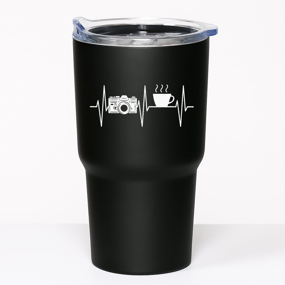 Photographer Funny Coffee Lover Camera Photography Tumbler