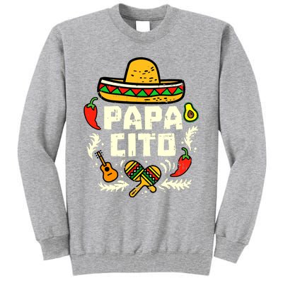 Papacito Family Cinco De Mayo Matchin Couple Mexican Dad Tall Sweatshirt