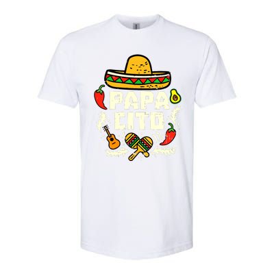 Papacito Family Cinco De Mayo Matchin Couple Mexican Dad Softstyle® CVC T-Shirt