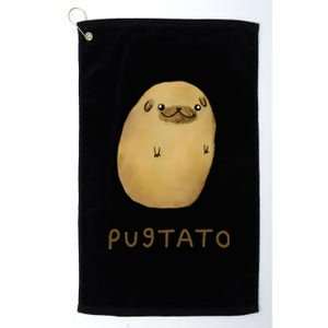 Pugtato Funny Cute Dog Platinum Collection Golf Towel