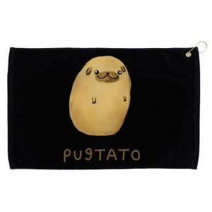 Pugtato Funny Cute Dog Grommeted Golf Towel