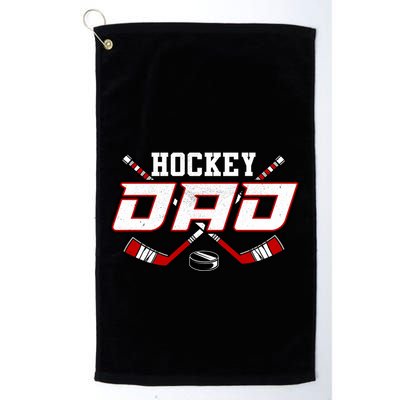 Papa FatherS Day Vintage Hockey Dad Gift Golf Towel