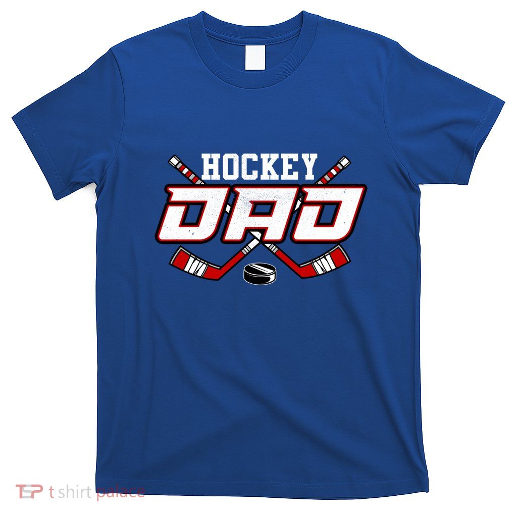 Papa FatherS Day Vintage Hockey Dad Gift T-Shirt