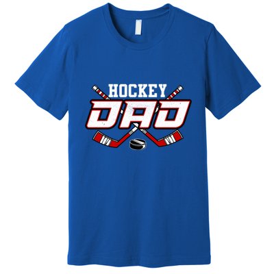 Papa FatherS Day Vintage Hockey Dad Gift Premium T-Shirt
