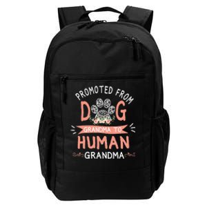 Promoted From Dog Grandma To Human Grandma Mother's Day Daily Commute Backpack