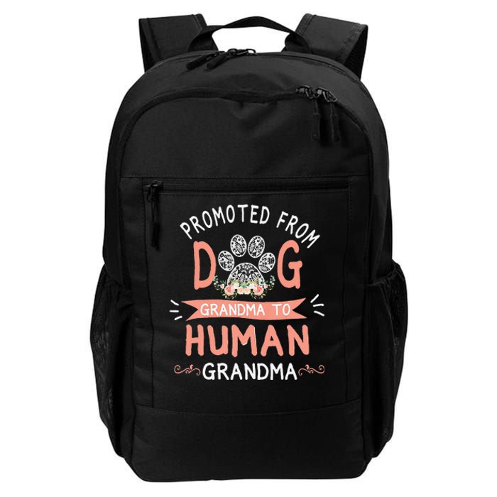 Promoted From Dog Grandma To Human Grandma Mother's Day Daily Commute Backpack