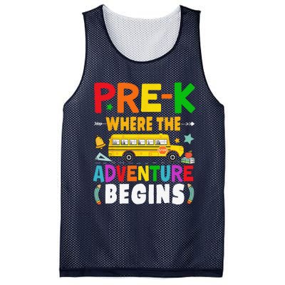 PreK First Day Of School Pre K Teacher Student Mesh Reversible Basketball Jersey Tank