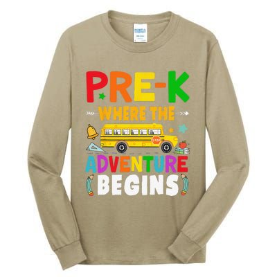 PreK First Day Of School Pre K Teacher Student Tall Long Sleeve T-Shirt