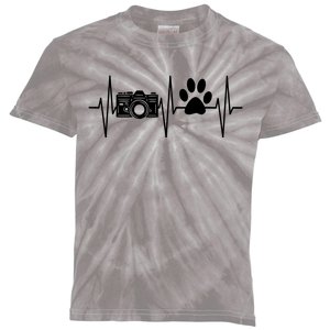 Photographer Funny Dog Lover Camera Photography Kids Tie-Dye T-Shirt