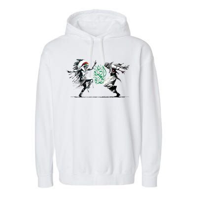 Palestine Freedom Dance Garment-Dyed Fleece Hoodie