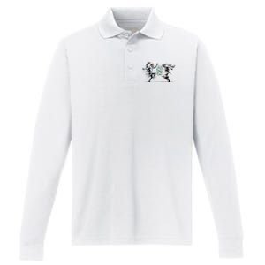 Palestine Freedom Dance Performance Long Sleeve Polo